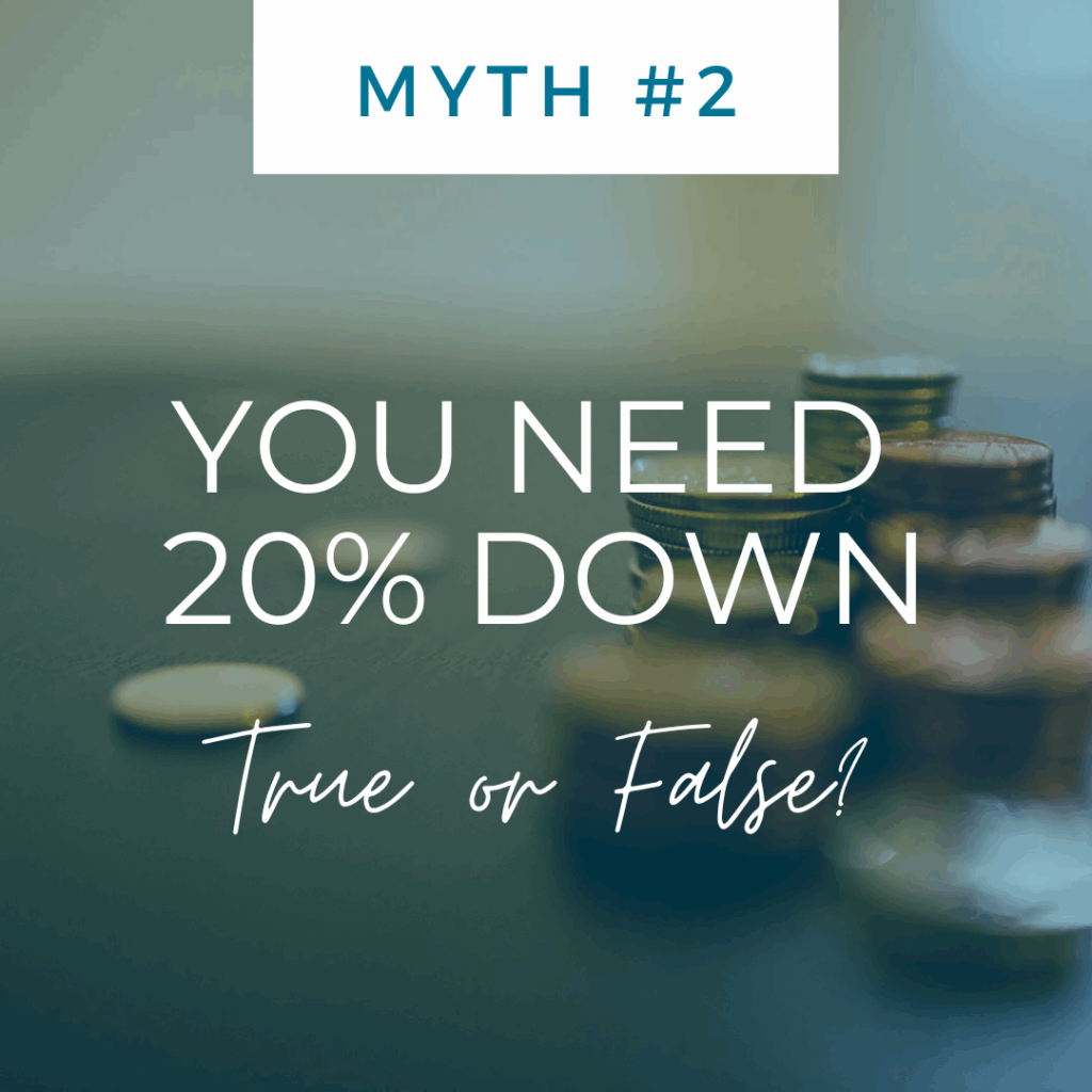 Myth #2: You Need 20% Down True or False?